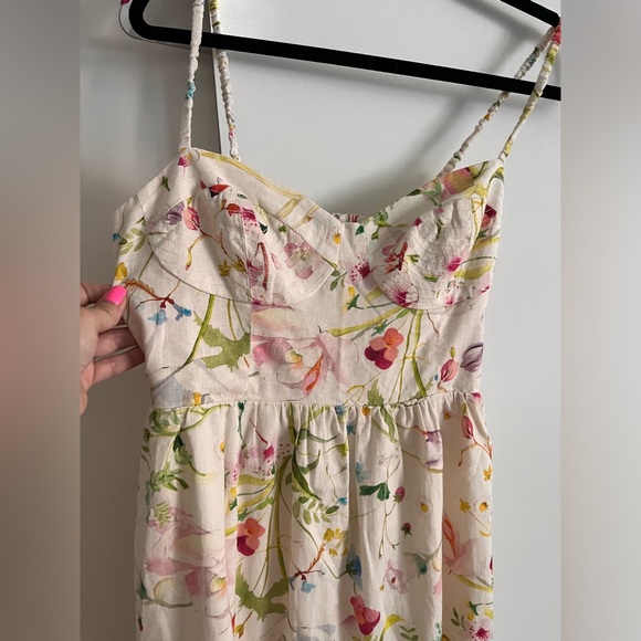 Pretty floral linen dress - Picture 3 of 6